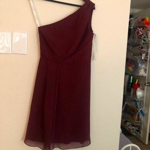 NWT Wine / Burgundy / Maroon Chiffon Dress
